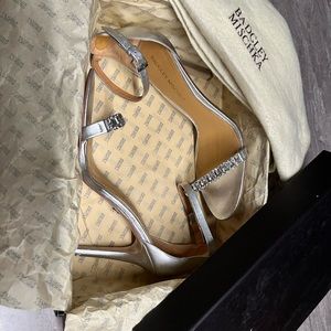 Badgley Mishka Silver Heels